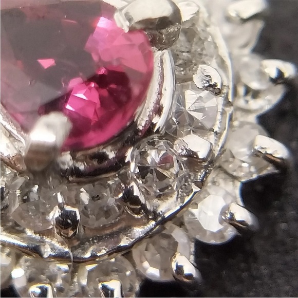 Jewelry Pendant Head   Ruby 0.18ct Platinum - Picture 10 of 11